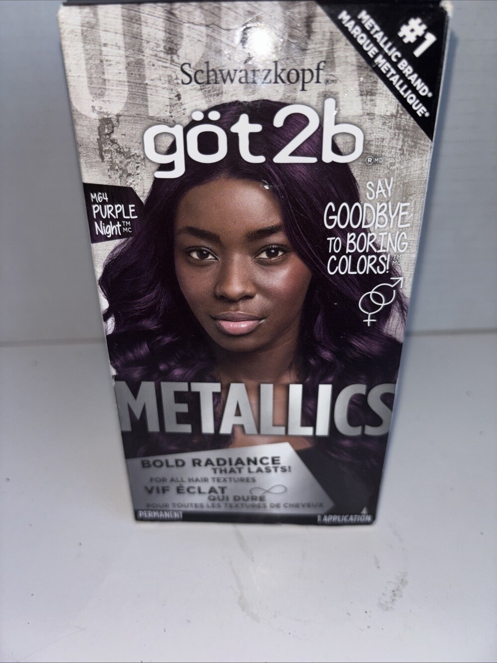 Schwarzkopf got2b Metallics Permanent Hair Color M64 Purple Night